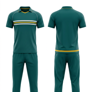 <b>Cricket</b> Uniform Set Unlimited Sublimation Design Options Printed 100% Polyester | Men Women Adults <b>Cricket</b> Wears Polo Shirt - Product Image 3