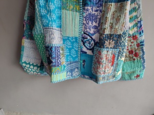 Quilted <b>Patchwork</b> <b>Jacket</b> Women's Mandarin Collar Full Sleeve Cotton Spring Style Regular Length Printed Design gift for her - Product Image 5
