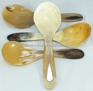 Cuchara de Cuerno de Búfalo y Vaca Hecha a Mano de Lujo, Recién Llegada, Cubiertos Ecológicos de Grado Alimenticio para Fiestas, Venta al por Mayor a Granel desde India - Product Image 2