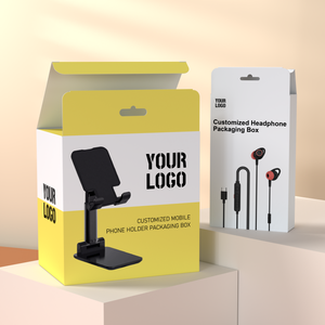Caja de Papel Personalizada al por Mayor para Soporte de Teléfono para Automóvil, Embalaje de Regalo con Ventana Transparente - Product Image 5
