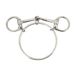 2026 Bocado para caballo de acero inoxidable con orificios, anti-reverso, con rienda, para hípnicos, Servicio OEM - Product Image 1