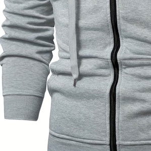 Sudadera con Capucha Casual Oversize de Forro Polar 100% Algodón Bordada con Bolsillo Canguro de Manga Larga para Invierno 2026 FORTLEO - Product Image 3