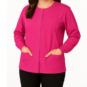 Unisex Classic Cotton <b>Scrub</b> <b>Sets</b> with Jersey Fabric Needle Detection Professional Medical Nurse Uniform for Hospital Use - Product Image 2