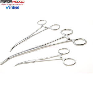 Juego de 6 Pinzas Hemostáticas Manuales de Acero Inoxidable, Rectas y Curvas, con Bloqueo, Pinzas Quirúrgicas 8 5, Certificación CE - Product Image 2