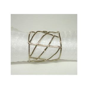 Rond de serviette en métal avec fil d'or Vente en gros Anneaux porte-serviettes en acier inoxydable en métal Anneaux Offre Spéciale or pour décoration de mariage Rond de serviette - Product Image 1