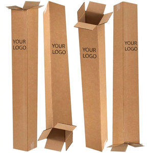 Custom Heavy Duty Long Kraft Golf Club Shipping <b>Box</b> <b>Recyclable</b> Folding Corrugated Packaging with Embossed Finish OEM Supplier - Product Image 2