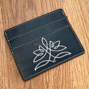 กระเป๋าใส่บัตรหนังแท้สำหรับผู้หญิงกระเป๋าสตางค์หนังแท้ขนาดเล็กทันสมัยขายดี - Product Image 5