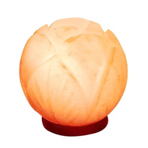 Lámpara de Sal con Forma de Loto, Cristal Natural, Decoración para el Hogar, Producto de Proveedor OEM - Product Image 1