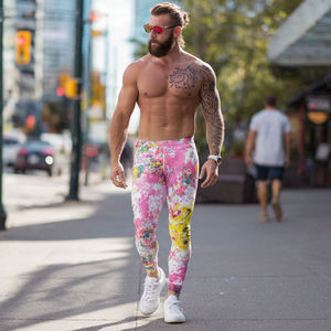 Leggings Deportivos Sublimados al por Mayor para Hombre, Leggings de Yoga, Leggings de Gimnasio con Estampado para Ejercicio - Product Image 5