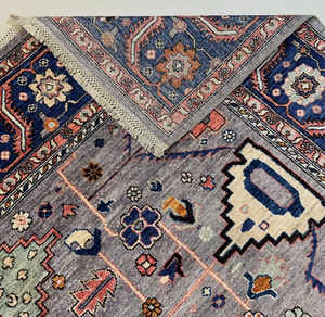Tapis noué à la main de haute qualité en laine, avec motifs et broderies, pour salon et chambre à coucher - Product Image 5