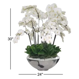 Vase à fleurs artistique côtier en fer forgé fait main contemporain - ZAHID EXPORTS ZE-3593J Décoration d'intérieur écologique pour table - Product Image 5