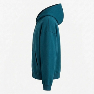 Sudadera con Cremallera Completa de Alta Calidad, Logotipo Personalizado, Servicio OEM, Fabricante de Marca Privada, Sudadera con Cremallera para Hombre - Product Image 2