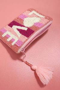 Magnifique pochette à monnaie ornée de broderies fines en perles pour femmes, occasions spéciales - Product Image 2