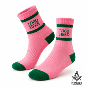 HMR Customized Greek Alpha | Kapa <b>Breathable</b> <b>Socks</b> Premium Quality Embroidered <b>Socks</b> for College Organizations knitted <b>socks</b> - Product Image 1
