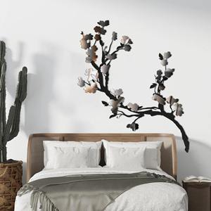 Escultura Decorativa de Pared con Ramas Florecientes, Ideal para Esquinas de Cama, Balcones y Decoración de Interiores - Product Image 1