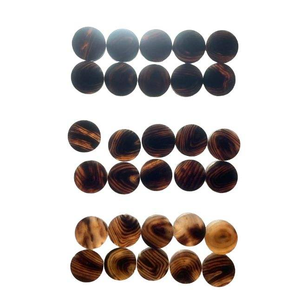 Botones de Costura Hechos a Mano, Impermeables y Ecológicos (Cuerno de Búfalo Auténtico, Color Marrón Natural) para Trajes - Product Image 2