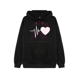 Sudadera de mezclilla 100% algodón para hombre, estilo urbano, corte regular, hombros caídos, antipilling, para otoño, venta al por mayor, personalizada - Product Image 1