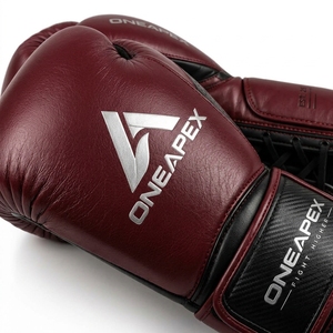 Guantes de Boxeo Rojos y Negros, Guantes de Entrenamiento Profesional, Guantes de Boxeo Acolchados, Logotipo Personalizado OEM, Guantes Deportivos al por Mayor - Product Image 3