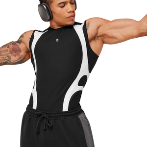 Camiseta Deportiva de Compresión en Negro para Hombre, Ropa Deportiva y de Entrenamiento, Elástica y Transpirable - Product Image 5