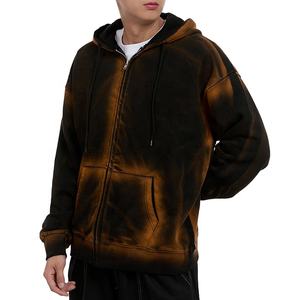 Streetwear Y2K Mode Homme Vintage Lavé à l'eau avec fermeture éclair Sweat-shirts pour homme, 100% coton Vêtements élégants pour homme Vestes sur mesure - Product Image 1