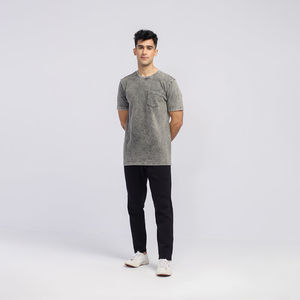 Comprar Camiseta Oversize Vintage de Algodón Orgánico Personalizada con Estampado DTG, Lavado Ácido, Cuello Largo y Liso, Peso Pesado, Precio de Fábrica - Product Image 1