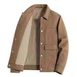 Chemises en velours côtelé pour hommes, surchemises blanches personnalisées, chemises en velours côtelé pour hommes pour le printemps et l'automne, chemise à manches longues décontractée en tissu velours côtelé - Product Image 4