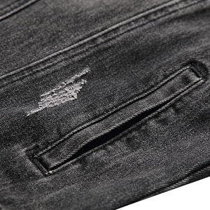 Nouvelle veste en jean décontractée de style vintage, vente en gros d'usine, respirante, antibactérienne, écologique, manches longues, 100% coton pour hommes - Product Image 5