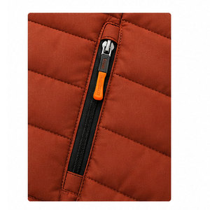 Custom <b>Men's</b> Outdoor Winter Vest <b>Thermal</b> Sleeveless Jacket with Stand Collar Soft Padding and Windproof Protection - Product Image 4