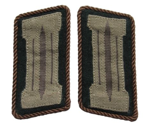 Écussons de col d'officier en fil métallique, faits à la main, insignes de uniforme de cérémonie - Product Image 1