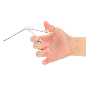 Micro-pinces auriculaires de qualité médicale, micro-pinces auriculaires à pointe fine en acier inoxydable, instrument chirurgical ORL pour la chirurgie de l'oreille - Product Image 6