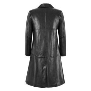 Manteau long en cuir pour femme, respirant, uni, tendance, décontracté, nouvelle collection, best-seller, design hivernal - Product Image 2