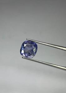 Zafiro Azul Violeta Natural, Corte Cojín, Tratado Térmicamente, 1.75 Quilates, 7mm Aprox., Zafiro de Minas de Ceilán para Joyería - Product Image 2