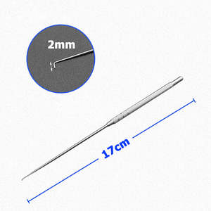 Crochet auriculaire en acier inoxydable de haute qualité, instrument chirurgical essentiel ORL pour le nettoyage des oreilles - Product Image 2