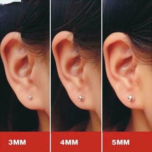 Pendientes de Bola de Plata 925, Minimalistas, Unisex, Joyería para Uso Diario - Product Image 3