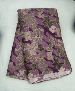 ผ้าชีฟองปักลายหรูหรา ผ้าออกแบบลายชาติพันธุ์สำหรับผู้หญิง ใช้สำหรับงานปาร์ตี้ งานแต่งงาน ผ้าพันคอ ขายส่ง รับผลิตตามแบบ (OEM) ส่งออก ผู้ผลิตจากอินเดีย - Product Image 4