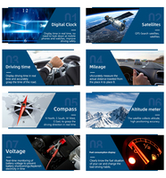 Afficheur tête haute (HUD) de voiture de haute qualité C5 OBD2 GPS, compteur de vitesse, diagnostic automatique, avec garantie de 2 ans