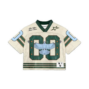 Camiseta deportiva de malla con logotipo personalizado, ligera, transpirable, de secado rápido, para equipos de fútbol, baloncesto y gimnasio. - Product Image 4