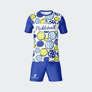 Uniforme Deportivo de Pickleball para Hombre, Diseño Moderno, Ligero, Transpirable, de Secado Rápido, Manga Corta, 100% Poliéster - Product Image 1