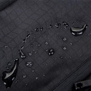 Premium Black Vegan Leather Barrel Bag Large Capacity Retro Gym Duffle with Striped Webbing Handles and Contrast White Accents - Product Image 4