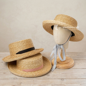 Kids <b>Straw</b> <b>Hat</b>, Woven Summer Sun <b>Hat</b> with Lace Bow, Eco-friendly Artisanal Floral Beach <b>Hat</b> for Toddlers & Girls - Product Image 6