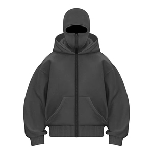 Sweat-shirt à capuche uni avec fermeture éclair pour homme et femme, style automne-hiver, pour couple, professionnels - Product Image 5