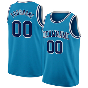 Camiseta de Baloncesto con Tela de Malla Elástica Transpirable, Diseño Sólido, Logotipo Frontal Personalizable, Nombre del Equipo Personalizable - Product Image 1