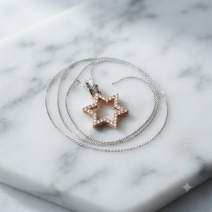 Delicado y Popular Collar con Colgante de Estrella de David Personalizado, Estilo Hip Hop, Plata de Ley 925 con Diamante Moissanita, Regalo - Product Image 3