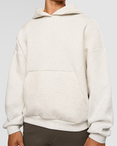 Sudadera con Capucha Extra Grande para Hombre, de Forro Polar, Color Sólido, Corte Regular Informal, con Bolsillos, para Otoño - Product Image 3
