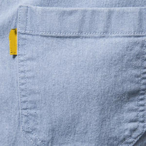 Chemise en jean légère à manches longues pour homme, coupe ajustée, décontractée, respirante, écologique, séchage rapide, coton et élasthanne, personnalisable, été - Product Image 3