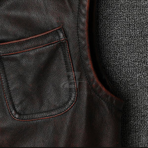 Chaleco de Cuero Ligero y Transpirable para Hombre, Prenda Casual, Chaleco de Cuero Masculino Más Vendido a un Precio Razonable - Product Image 6
