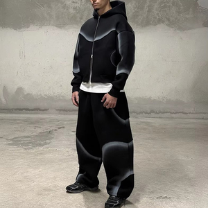 Conjunto Deportivo para Hombre, Sudadera con Capucha y Pantalones Deportivos, 100% Algodón, Grueso, Transpirable, Ecológico, Resistente al Viento, Corte Regular - Product Image 4