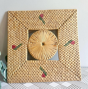 Round Rattan Trivets Pot At Affordable Price Handmade Natural Rattan <b>Coasters</b> for <b>Drinks</b> Wicker Boho Trivet Best Price - Product Image 1