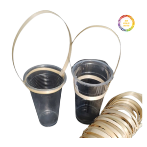 Poignée de tasse en bambou au design minimaliste, légère et réutilisable pour tasses - Product Image 5