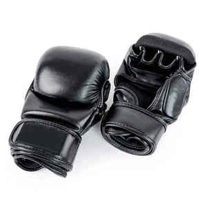 Gants de boxe en cuir pour MMA et sparring, avec logo personnalisé et prix raisonnables, vêtements d'arts martiaux, gants MMA en couleur personnalisée - Product Image 1